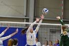 Volleyball vs Babson  Wheaton Women's Volleyball vs Babson College. - Photo by Keith Nordstrom : Wheaton, Volleyball, VB